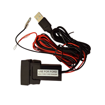 Dual USB Port & Audio Extension Compatible with Ford Ranger (3.1A)
