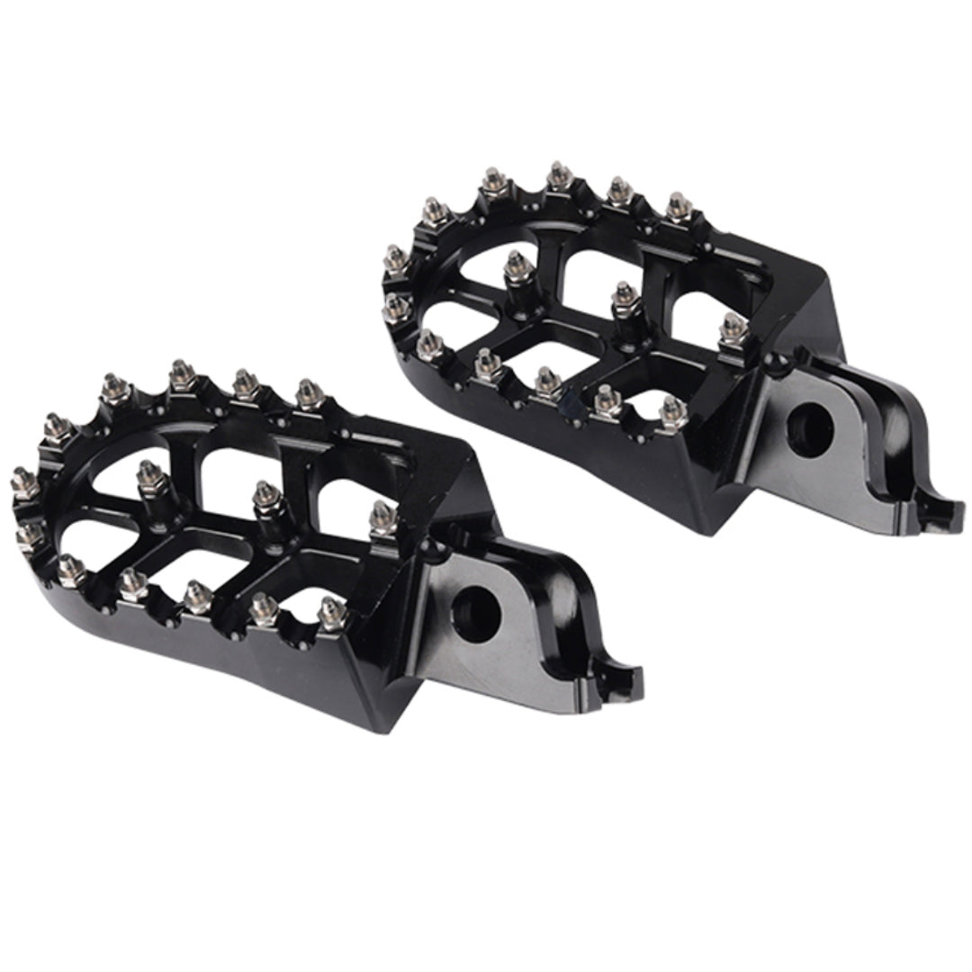 Black Foot Pegs Compatible with Honda CRF250, CRF300, CRF450 & CRF1000/1100 (Set)