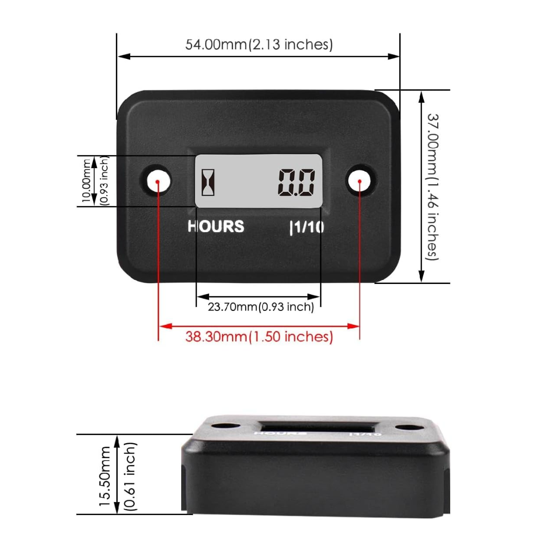 Universal Motorcycle Digital Hour Meter