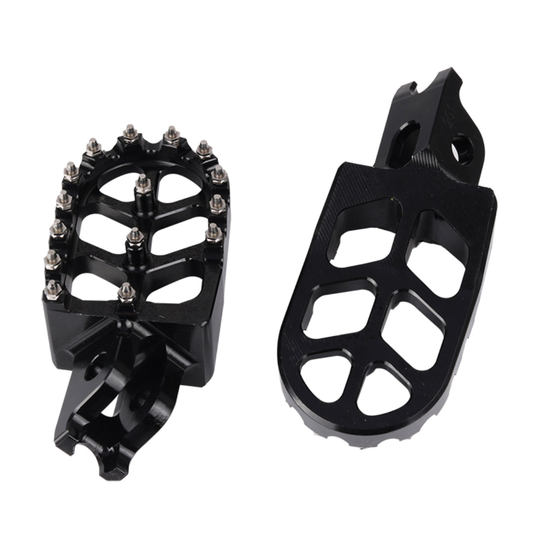 Black Foot Pegs Compatible with Honda CRF250, CRF300, CRF450 & CRF1000/1100 (Set)