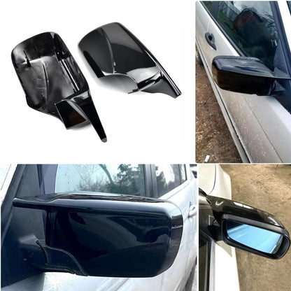 Aftermarket Gloss Black Mirror Cover Set Compatible with BMW E46
