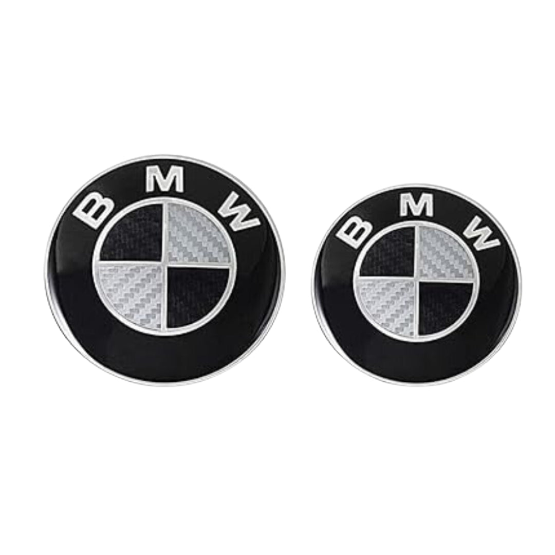 Aftermarket Front Bonnet & Rear Boot Emblem / Logo: BMW (82mm/74mm)