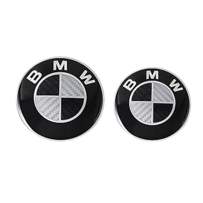 Aftermarket Front Bonnet & Rear Boot Emblem / Logo: BMW (82mm/74mm)