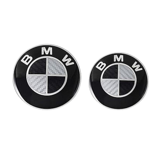 Aftermarket Front Bonnet & Rear Boot Emblem / Logo: BMW (82mm/74mm)