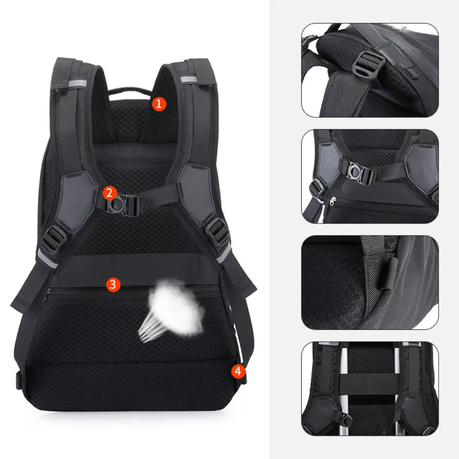 Waterproof Backpack #1 - Black