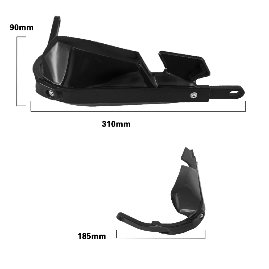 Black Handguards Compatible with BMW R1200GS/A (2013-)