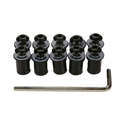 M6 Screen Rubber Well Nuts & Bolts (10-Piece)