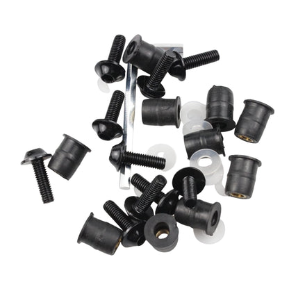 M6 Screen Rubber Well Nuts & Bolts (10-Piece)