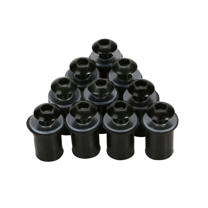M6 Screen Rubber Well Nuts & Bolts (10-Piece)