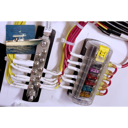 Automotive Blade Fuse Block 6 Circuit Independent with Cover