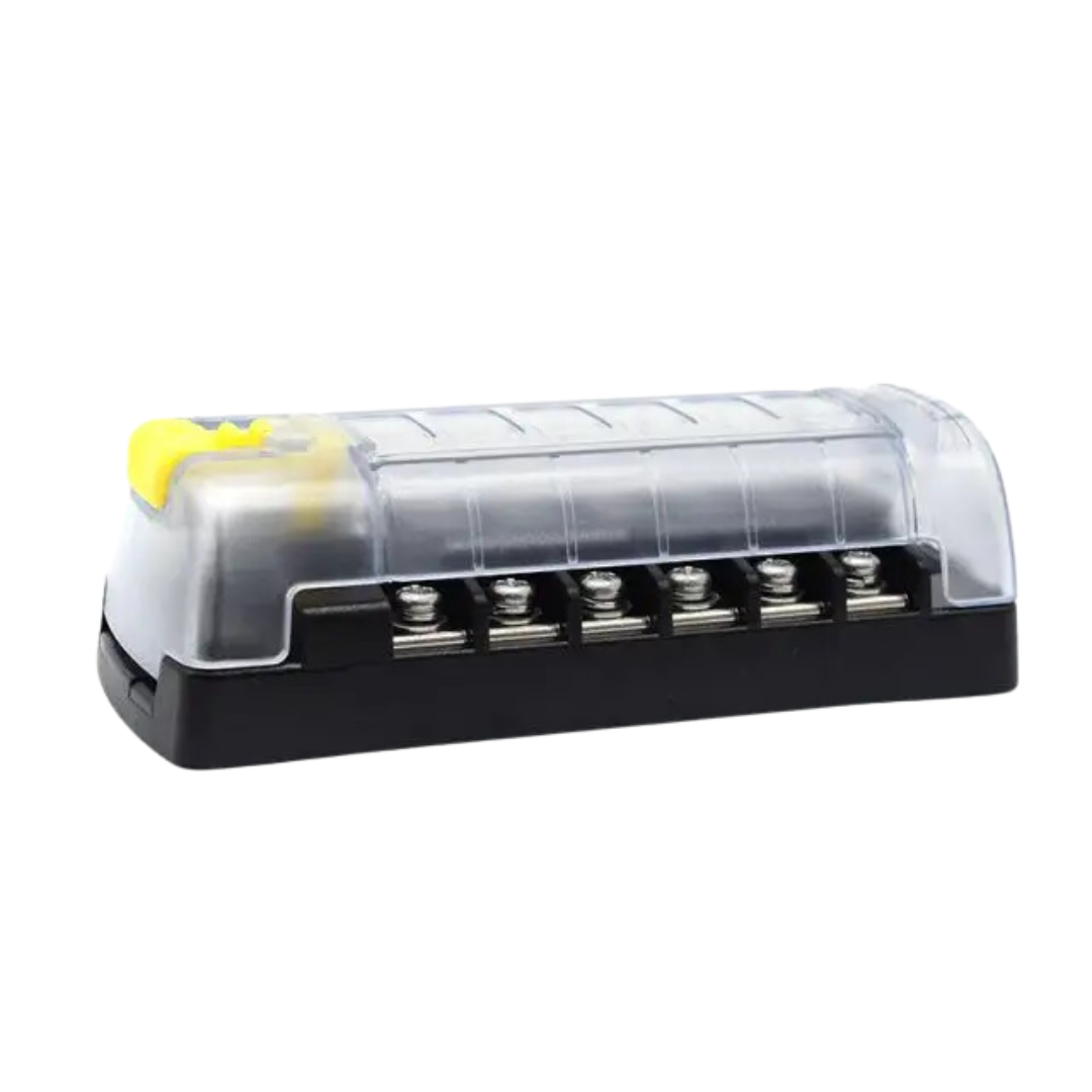 Automotive Blade Fuse Block 6 Circuit Independent with Cover