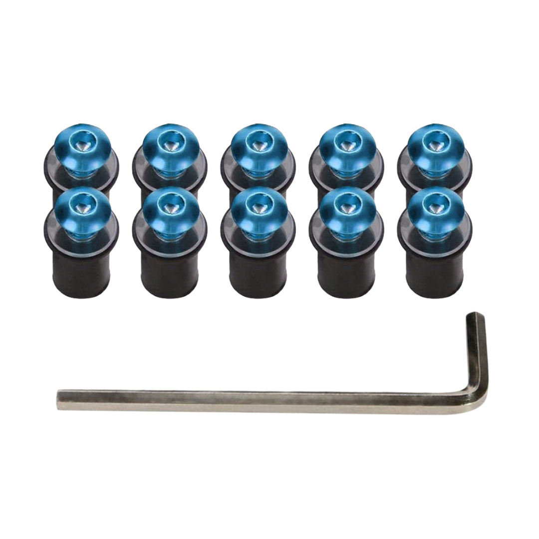 M6 Screen Rubber Well Nuts & Bolts (10-Piece)
