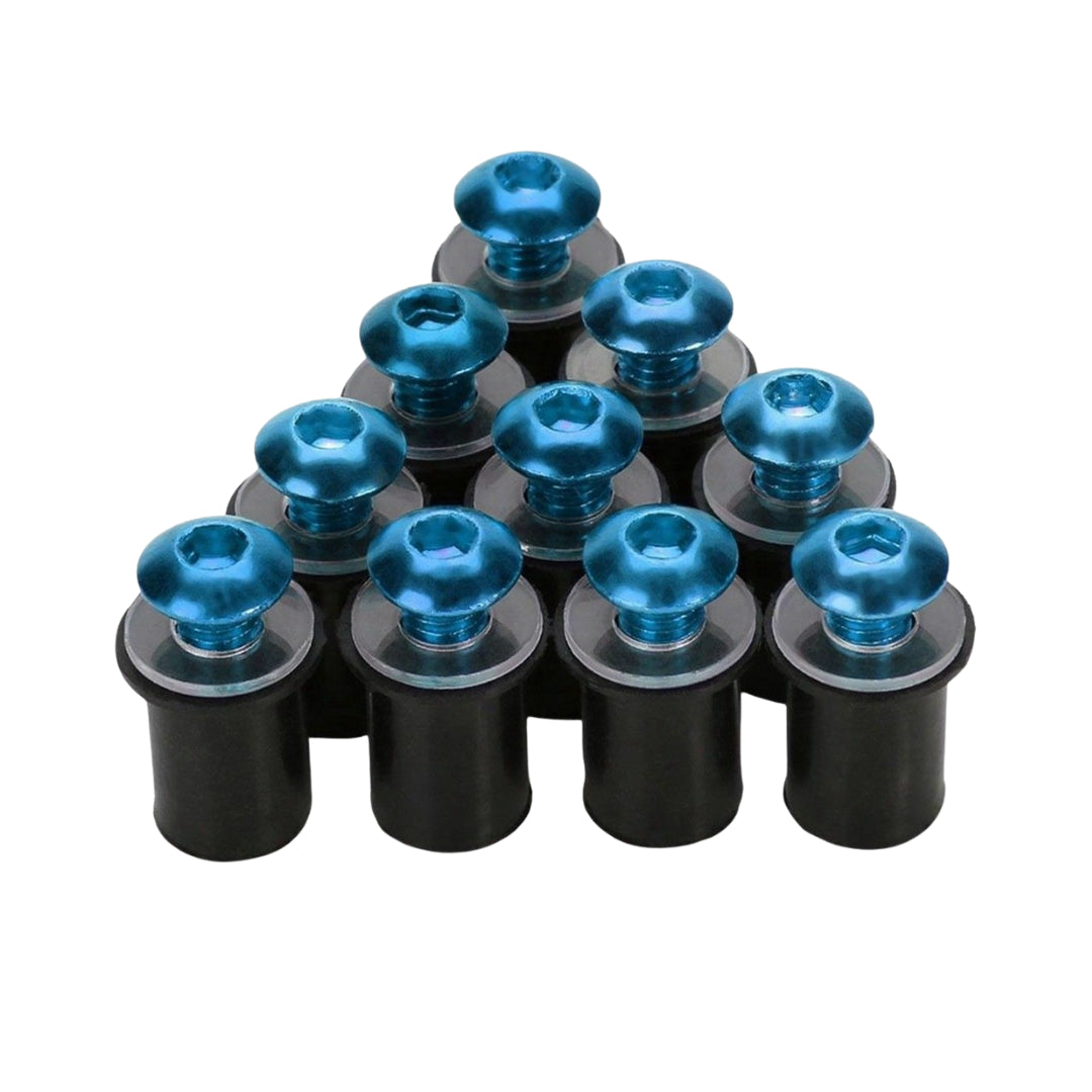 M6 Screen Rubber Well Nuts & Bolts (10-Piece)
