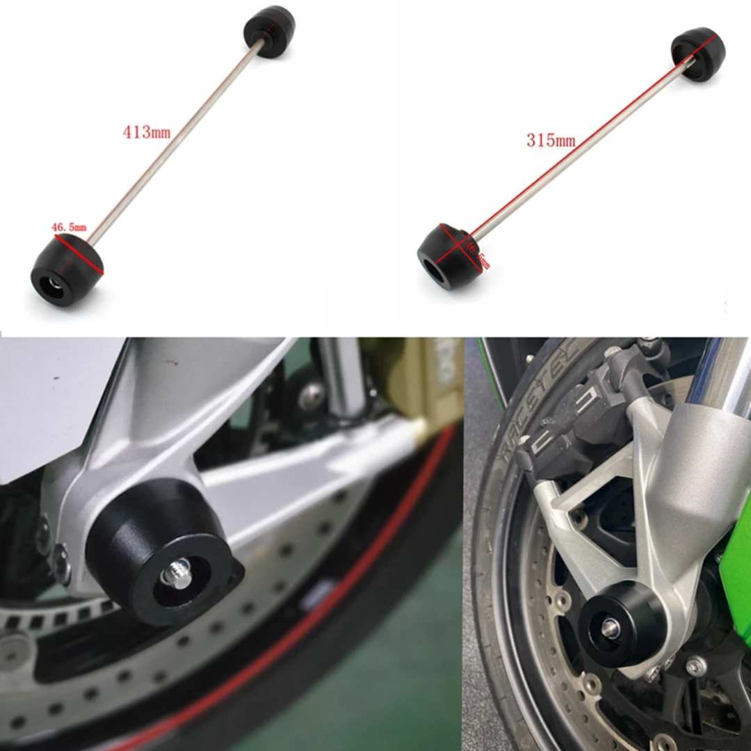 MC BMW S1000R/RR & S1000XR Black Axle Slider Set (2010-)