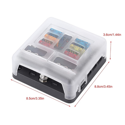 Automotive 6-Way Fuse Box
