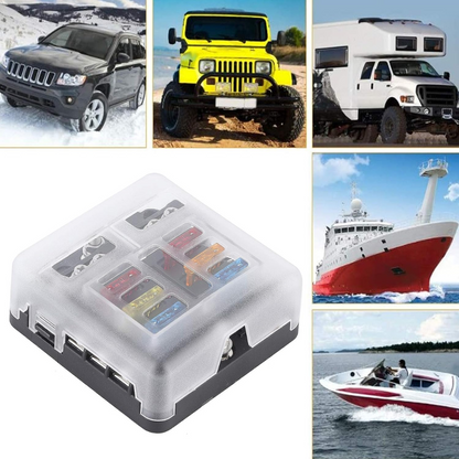 Automotive 6-Way Fuse Box