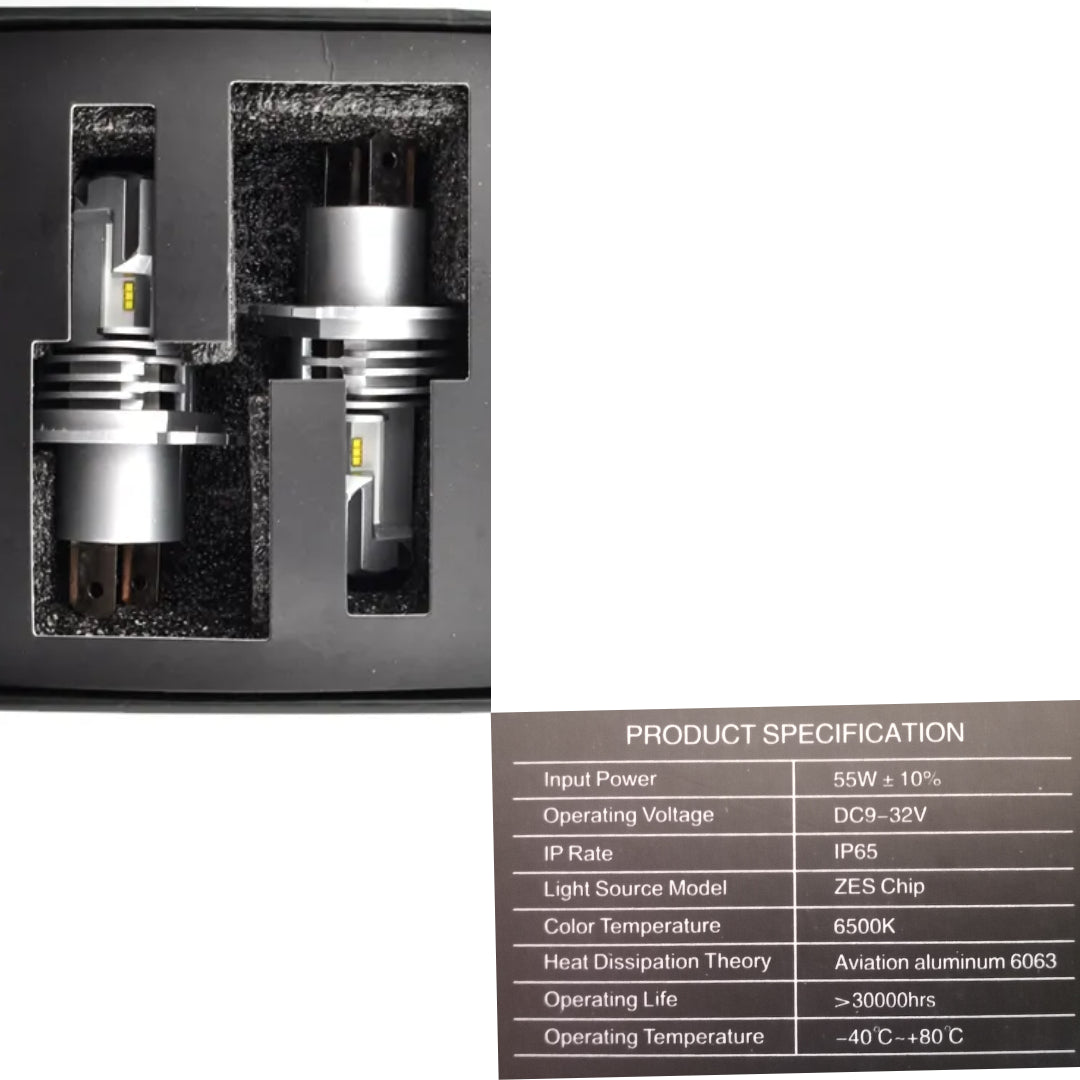 Headlight Bulb Set 6500K (H4)