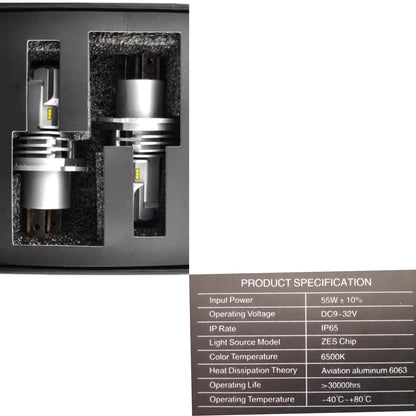 Headlight Bulb Set 6500K (H4)