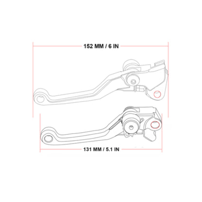 Clutch and Brake Lever Set Compatible with Suzuki DRZ400 S/SM