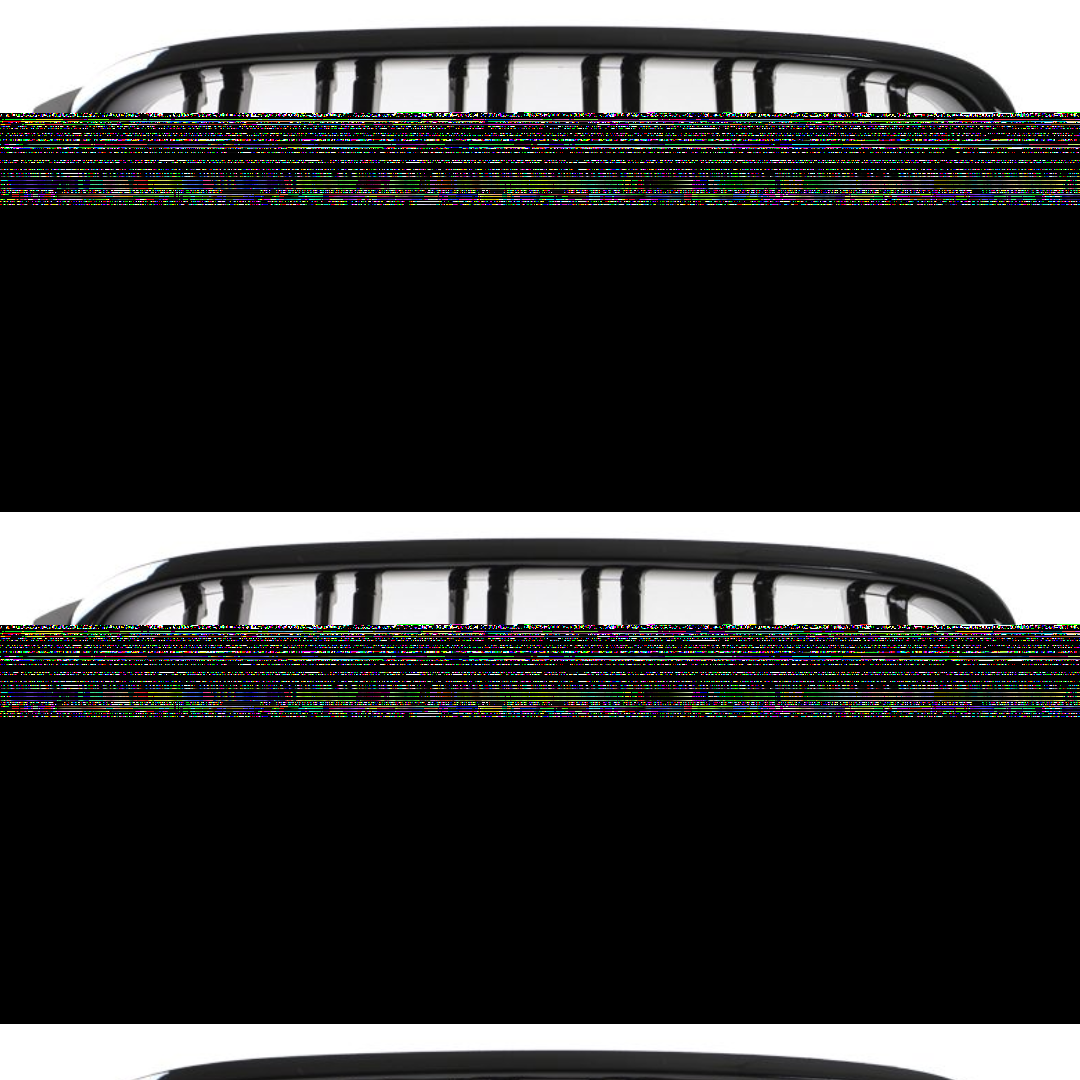 Aftermarket Double Slat Black Grill Compatible With BMW F30 (2012-2018)