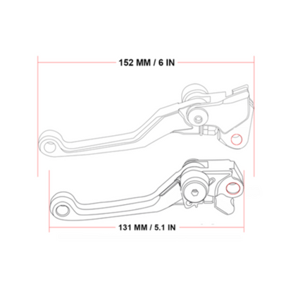 Honda CRF450R/ CRF250R & RX Clutch and Brake Lever Set
