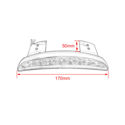 Custom Harley XL883/ XL1200 LED Tail & Stop Light : Red (3-Wire)