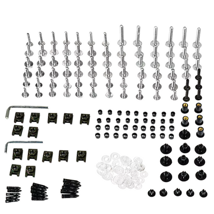 Fairing Bolt Kit Compatible with BMW S1000RR: 155-Piece (2009-)
