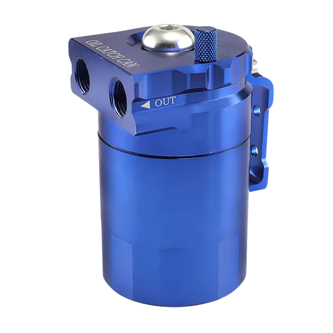 Automotive Oil Catch Can & Filter: Blue (300ml)