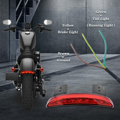 Custom Harley XL883/ XL1200 LED Tail & Stop Light : Red (3-Wire)