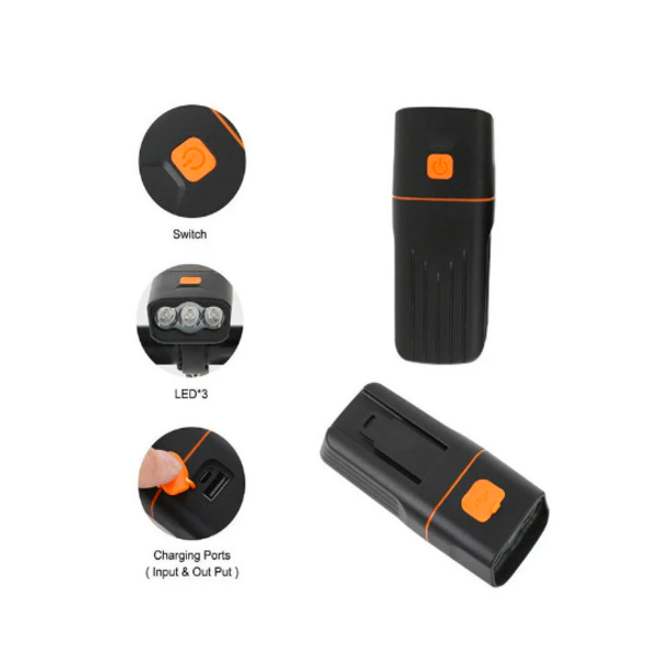 Bicycle Front Light LED Bike Headlight and Rear Tail Lamp Set