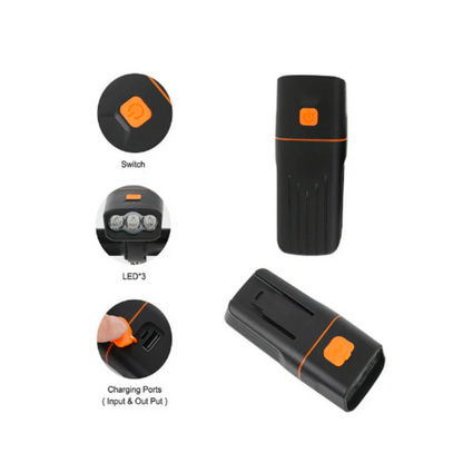 Bicycle Front Light LED Bike Headlight and Rear Tail Lamp Set