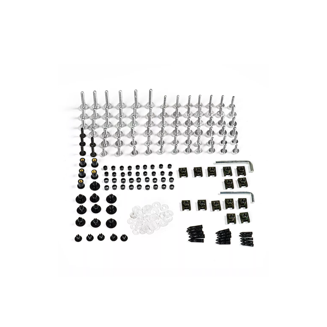 Fairing Bolt Kit Compatible with BMW S1000RR: 155-Piece (2009-)