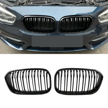 Aftermarket Double Slat Grill Compatible with BMW F20 / F21 (Facelift)