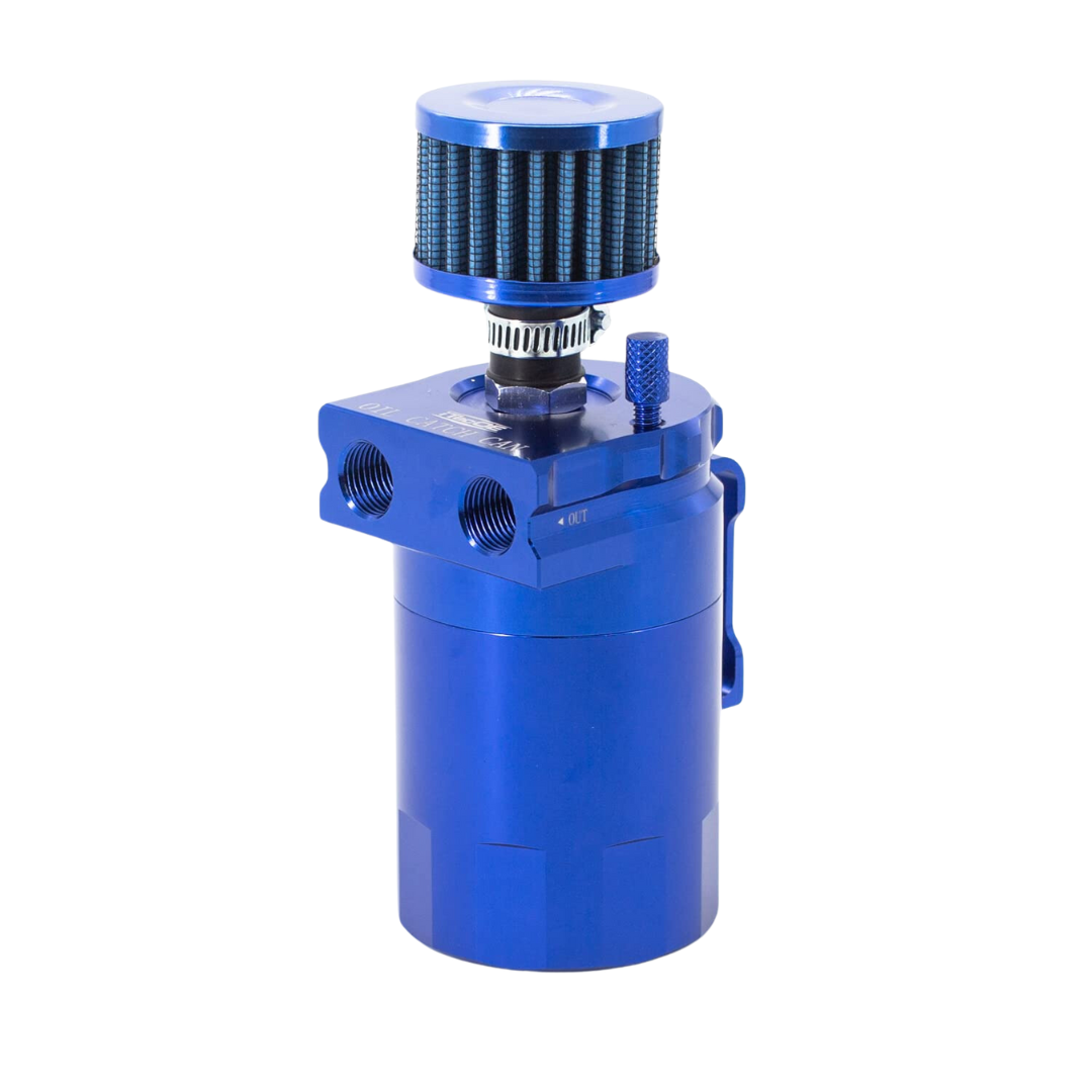 Automotive Oil Catch Can & Filter: Blue (300ml)