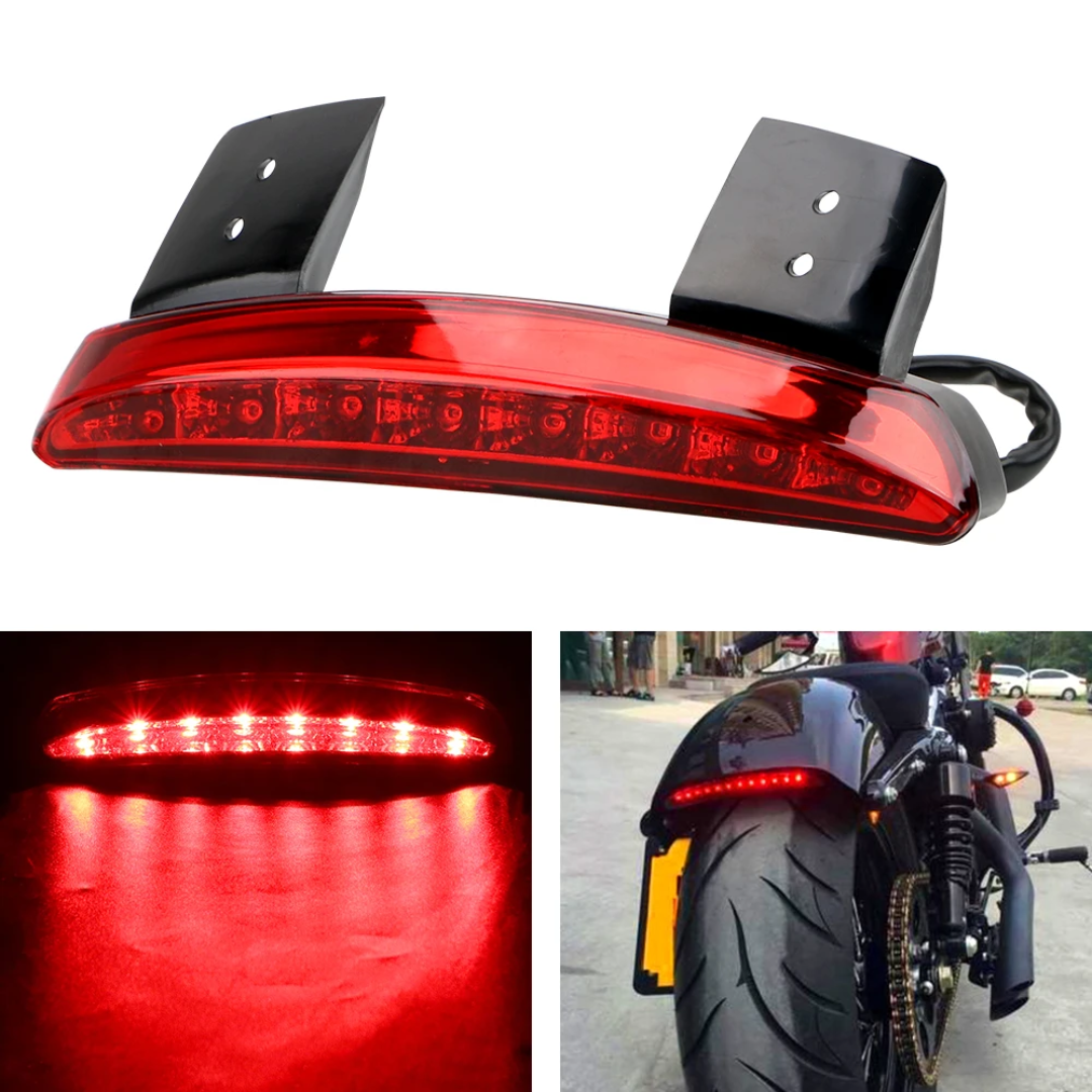 Custom Harley XL883/ XL1200 LED Tail & Stop Light : Red (3-Wire)