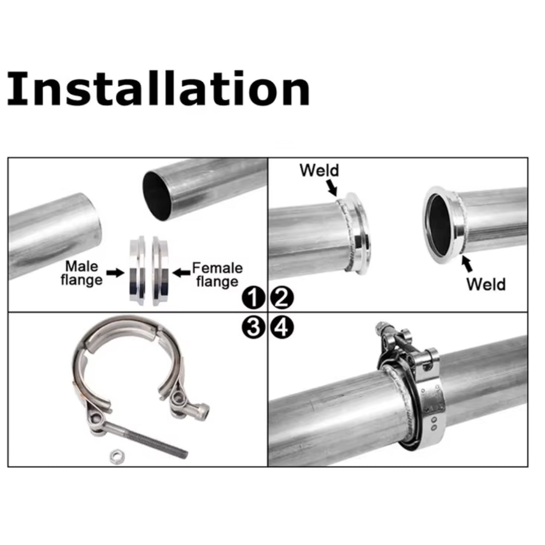 V-Band Clamp Set: 3-Inch (76mm)