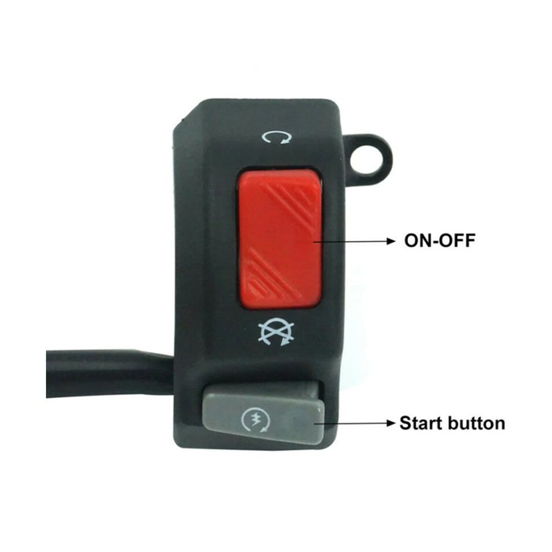 Handlebar Mount Switch: ON/OFF & Start Switch (22mm)