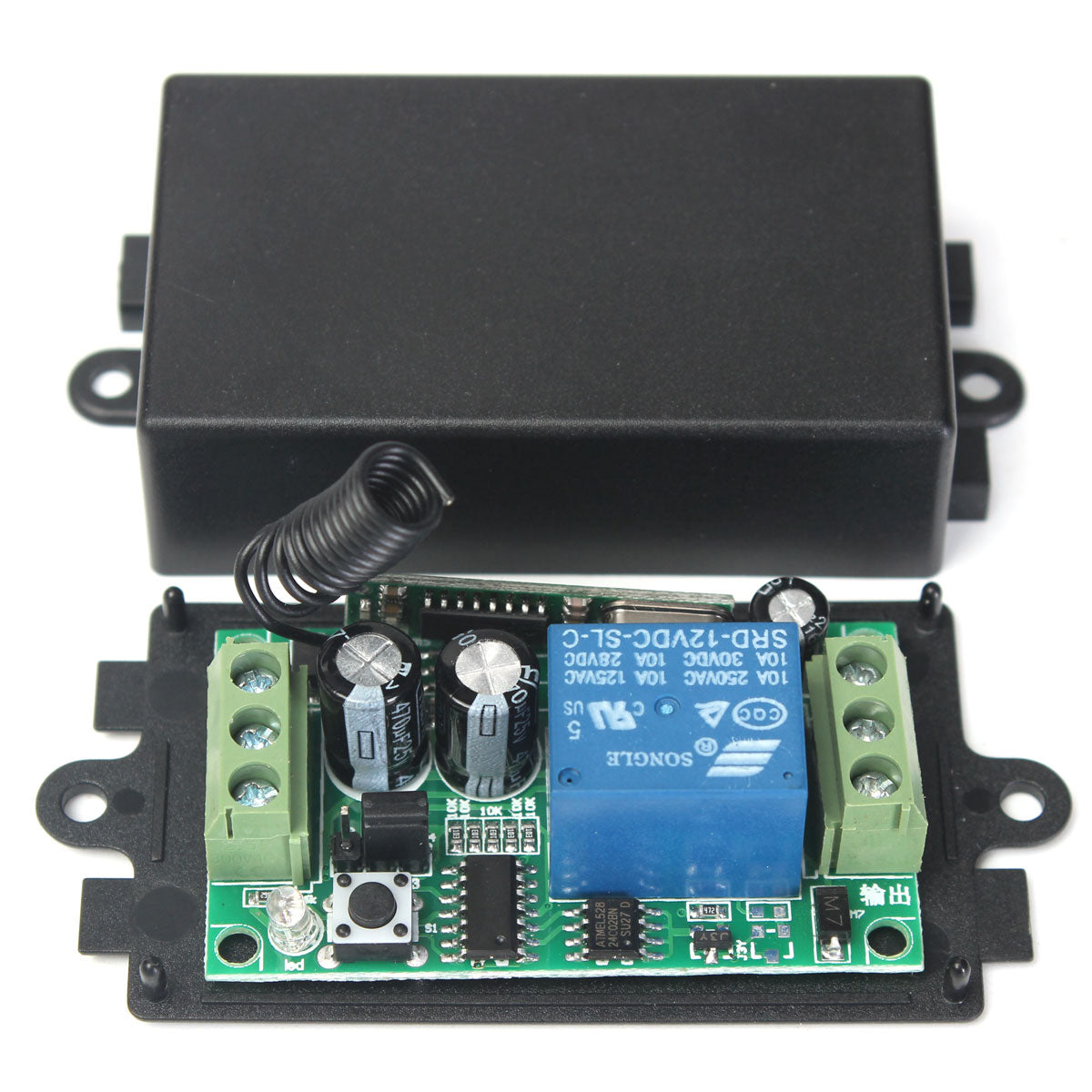433Mhz DC12V 10A Relay 2CH Wireless RF Remote Control Transmitter