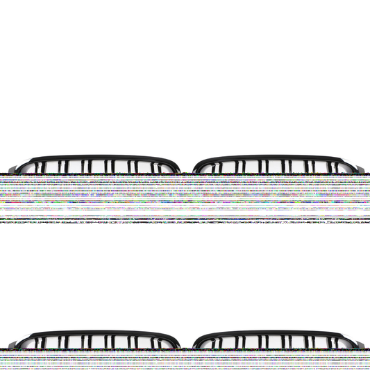 Aftermarket Double Slat Black Grill Compatible With BMW F30 (2012-2018)