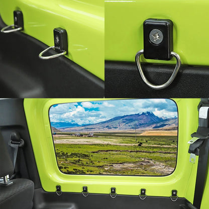 Boot D Shape Ring Tie Down Buckle Set: Suzuki Jimny 3/5 Door (6 Piece)
