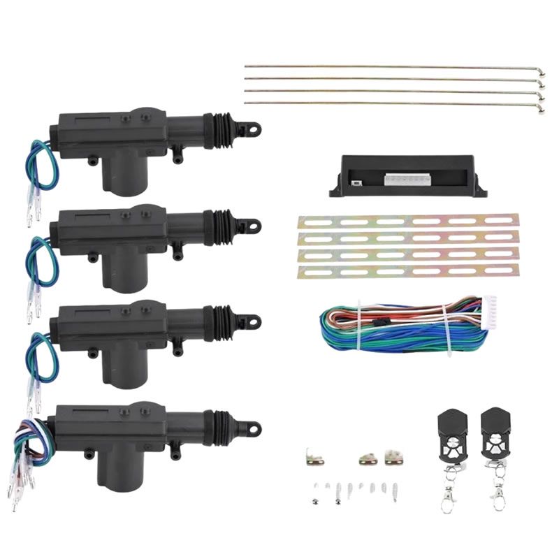 4 Door Automotive Central Locking Kit with Remote Controlled
