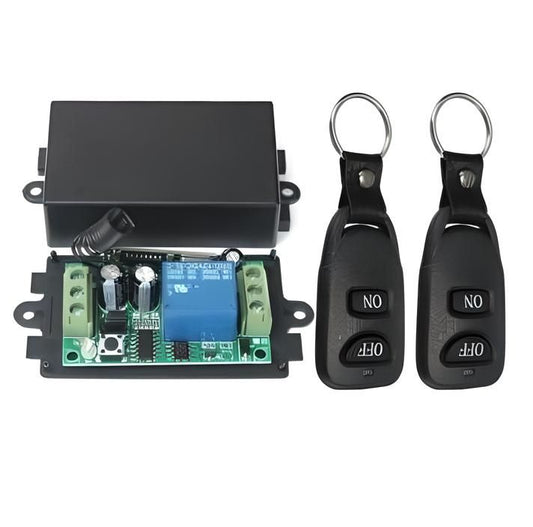 433Mhz DC12V 10A Relay 2CH Wireless RF Remote Control Transmitter