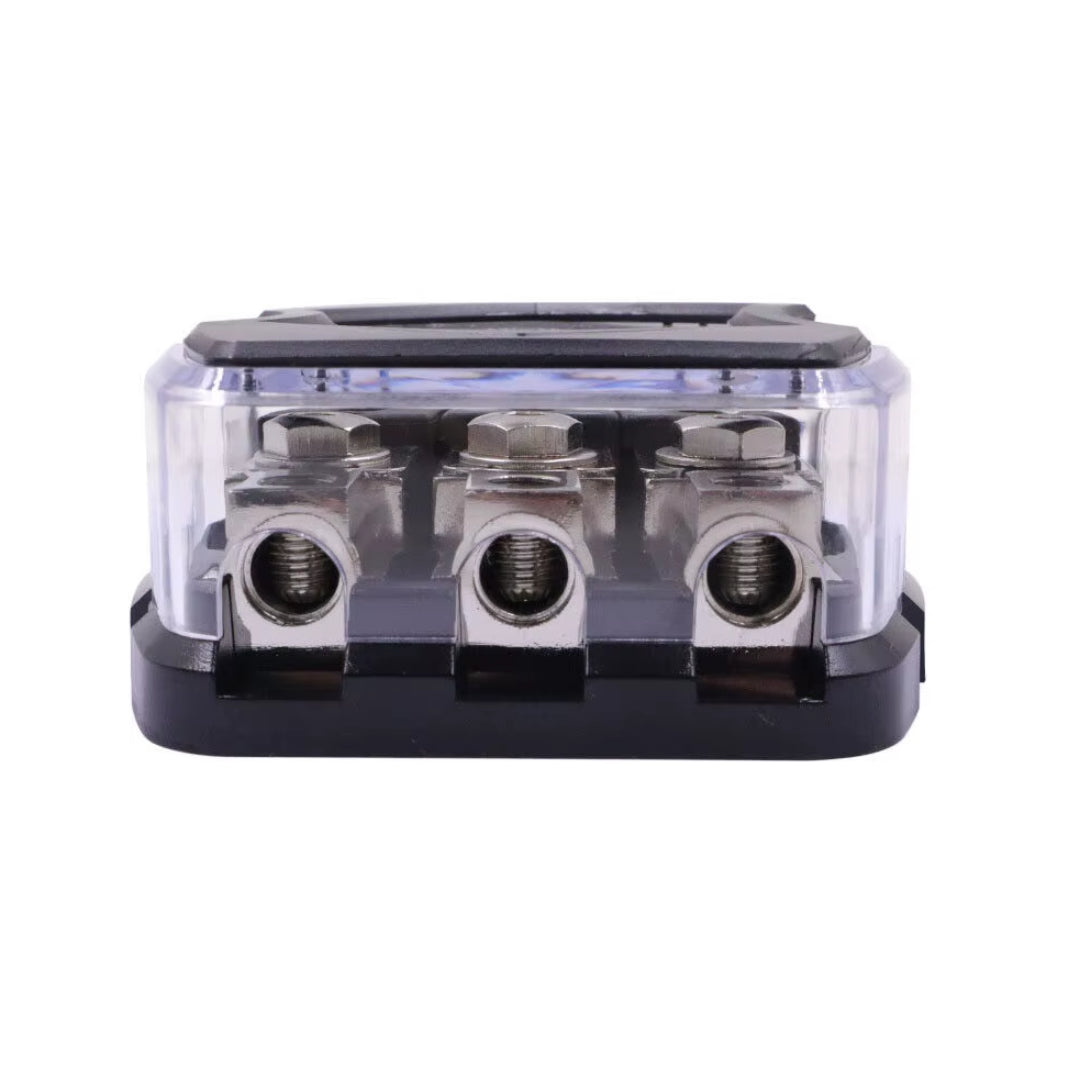 3-Way Auto Audio Power Ground Distribution Block ANL Fuse Holder (150A)