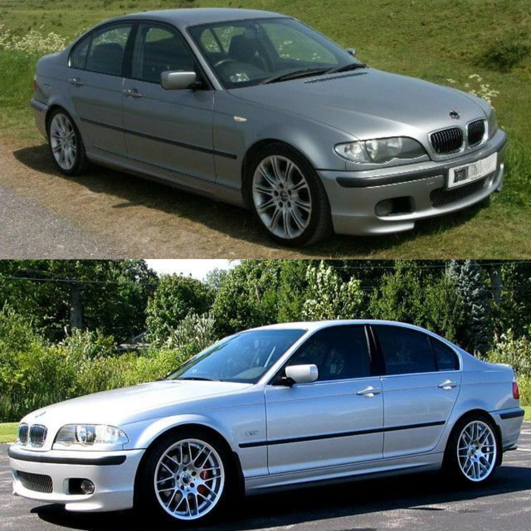 Aftermarket Side Skirt Set Compatible with BMW E46 Sedan - 4 door (MT)