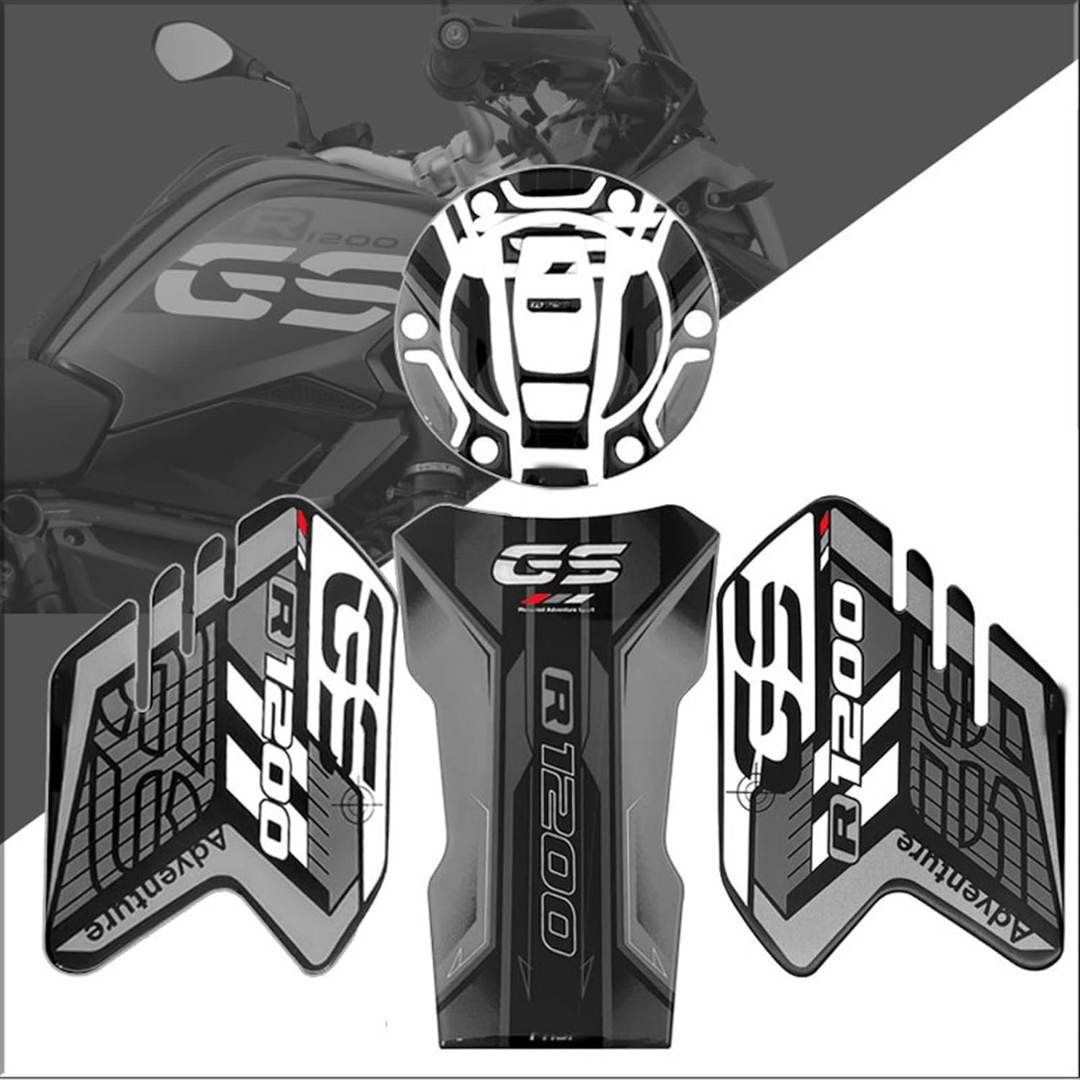 MC BMW R1200GSA LC Tank, Fuel Cap, Knee Pads Sticker Kit (2013-)