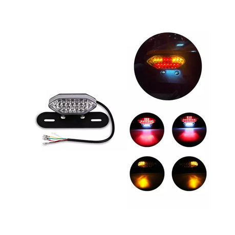 Motorcycle LED Taillight - Number Plate Holder, Indicators and Brake Light