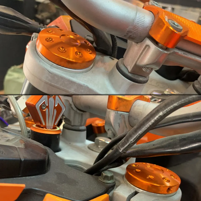 CNC Front Fork Suspension Top Cover for KTM 125-1290 DUKE (2-Piece)