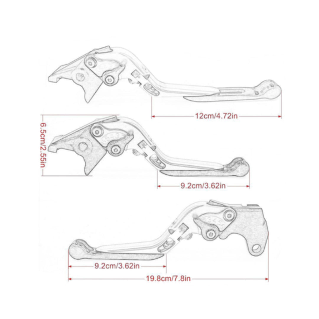 Foldable Levers Set Compatible with Honda CB500X (2022-)