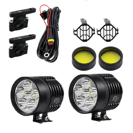 Complete Motorcycle Spotlight Set