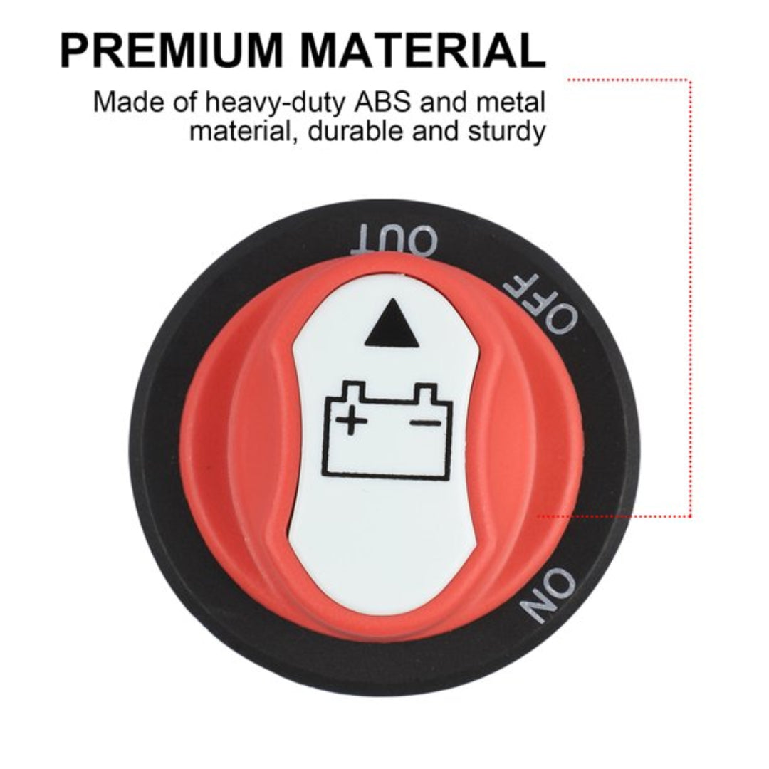 Automotive Cut-Off Battery Isolator Disconnect Kill Switch (200A)